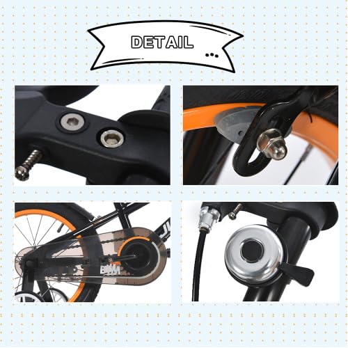 Amazon | BTM 子供用自転車 自転車 補助輪付き 子供 16インチ